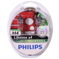 Автолампа галогенная PHILIPS H4 LONGLIFE ECOVISION 12V 60/55W  (2шт.)