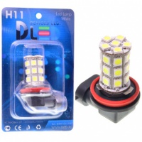Светодиодная автомобильная лампа DLED H11 - 27 SMD 5050 (2шт.)
