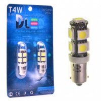 Светодиодная автомобильная лампа DLED T4W - 9 SMD 5050 Black (2шт.)
